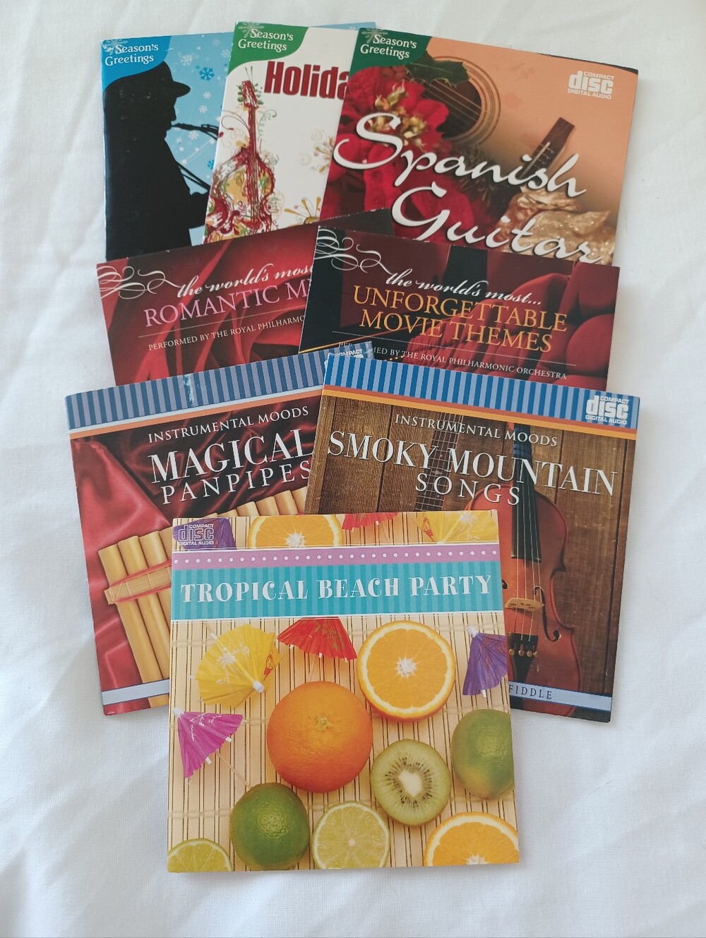 SET OF 8 Music CDs Various Themes EUC